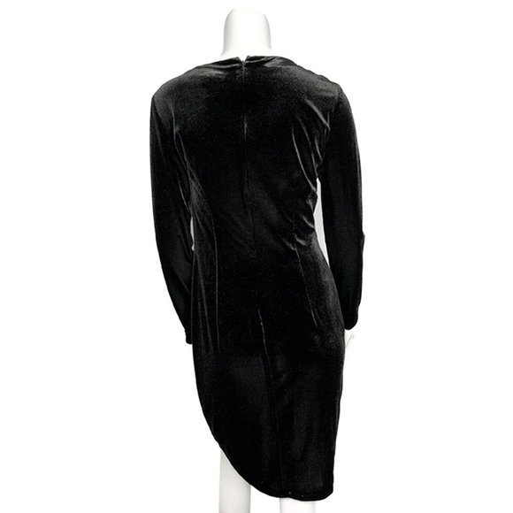 BADGLEY MISCHKA 1980's Style VELVET Dress with contrasting crushed velve… - Picture 2 of 6